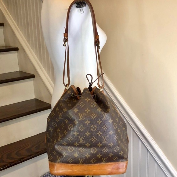LOUIS VUITTON Full Size Noe Bucket Monogram GM Bag Vintage - Picture 6 of 17